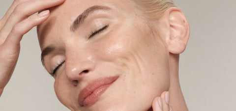 Model with glowing skin from using Polynucleotide treatments