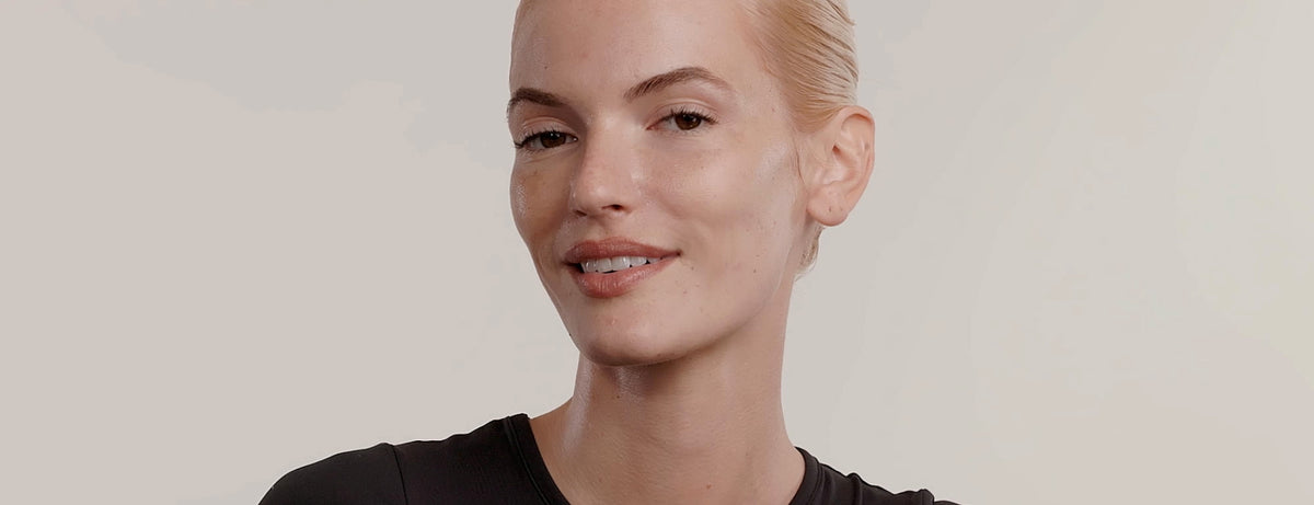 Argentum silver skincare applied onto models face